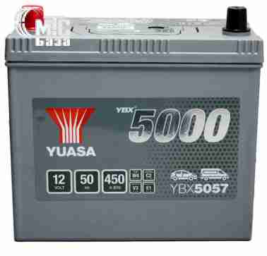 Аккумуляторы Аккумулятор  Yuasa  Silver High Performance Battery Japan  [YBX5057] 6СТ-50 Ач L EN450 А 238x129x223 мм